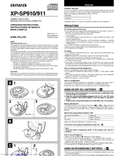 Aiwa XP-SP910 Operating Instructions Manual