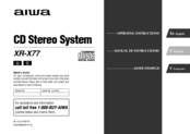 Aiwa XR-X77 Operating Instructions Manual