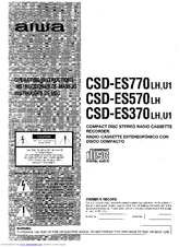 Aiwa CSD-ES370U1 Operating Instructions Manual