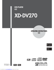 Aiwa XD-DV270 Operating Instructions Manual