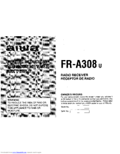 Aiwa FR-A308U Operating Instructions Manual