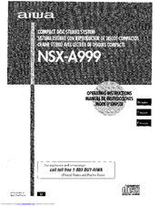 Aiwa NSX-A999 Operating Instructions Manual