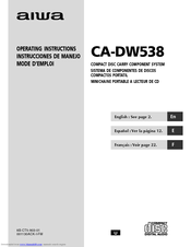 Aiwa CA-DW538 Operating Instructions Manual
