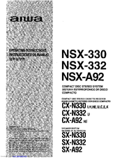 Aiwa Nsx 330 Manuals Manualslib