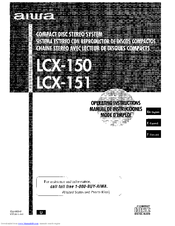 Aiwa LCX-150 Operating Instructions Manual