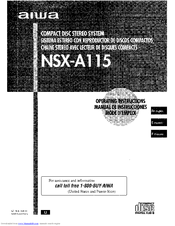 Aiwa NSX-A115 Operating Instructions Manual