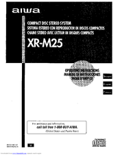 Aiwa XR-M25 Operating Instructions Manual