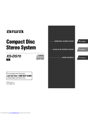 Aiwa XS-DS70 Operating Instructions Manual