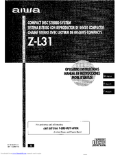 Aiwa Z-L31 Operating Instructions Manual