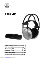 AKG K 105 UHF User Instructions