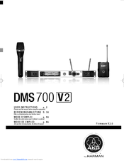 AKG DMS 700 User Instructions