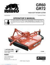 RHINO GR60 Operator's Manual