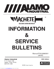 Alamo Industrial Machete MB21 Information & Service Bulletin