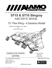 Alamo ST10 Stingray Parts Manual