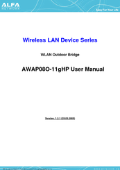 Alfa Network WLAN Outdoor Bridge AWAP08O-11gHP User Manual