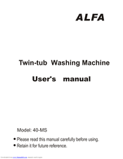 Alfa Network 40-MS User Manual