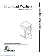 Alliance Laundry Systems FLW1527C Installation & Operation Manual