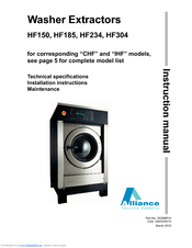 Alliance Laundry Systems CHF033 Instruction Manual
