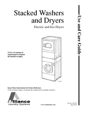 Alliance Laundry Systems SWD441C Use And Care Manual