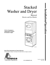 Alliance Laundry Systems SWD447C Installation & Operation Manual