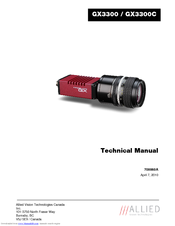 Allied Vision Technologies Prosilica GX GX3300C Technical Manual