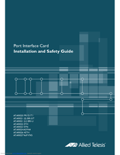 Allied Telesis AT-AR027VOLP-FXS Installation Manual