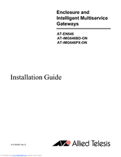Allied Telesis AT-iMG646BD-ON Installation Manual