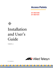 Allied Telesis AT-WA7501 Installation And User Manual