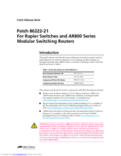 Allied Telesis 86222-21 Release Note