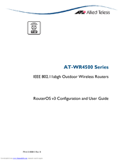 Allied Telesis AT-WR4500 Series User Manual