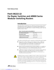Allied Telesis R800 Series Release Note
