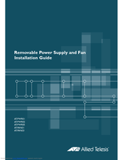 Allied Telesis AT-FAN01 Installation Manual