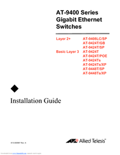 Allied Telesis AT-9424T/POE Installation Manual
