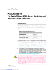 Allied Telesis SB244-03 Specification