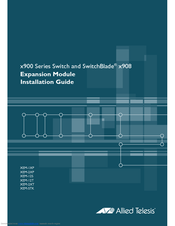 Allied Telesis SWITCH AND SWITCHBLADE X900 Hardware Installation Manual