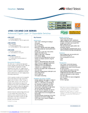 Allied Telesis x900-12X Series Datasheet