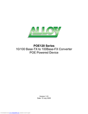 Alloy POE120 Series Product Manual