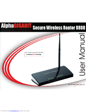 AlphaShield Gigabit 8800 User Manual