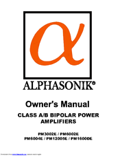 Alphasonik PM3002E Owner's Manual