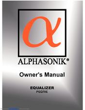 Alphasonik EQUALIZER PEQ70E Owner's Manual