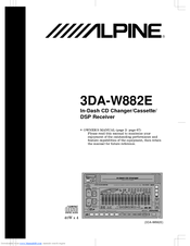 Alpine 3DA-W882E Owner's Manual