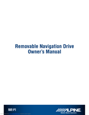 Alpine NVE-P1 - Navigation System Module Owner's Manual