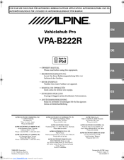 Alpine VPA-B222R Owner's Manual