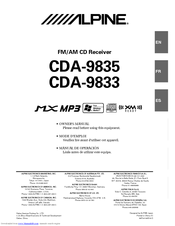 Alpine CDA-9835 Owner's Manual