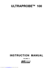 UE Systems Ultraprobe 100 Instruction Manual