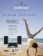 Altec Lansing inMotion iM4 Brochure & Specs