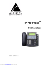 Altigen IP 710 User Manual