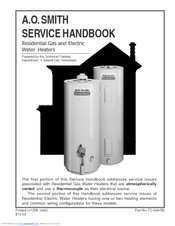 A.O. Smith TC-049-R2 Service Handbook