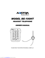 Aastra BE-100HT Owner's Manual