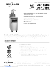 Alto-Shaam Fry Tech ASF-75DS Specifications